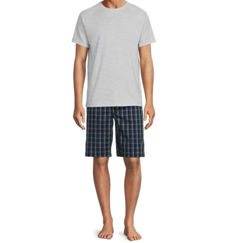 Hanes Men's and Big Men's Woven Stretch Sleep Jam Shorts, 2-Pack 2XL NWOT - Picture 6 of 9